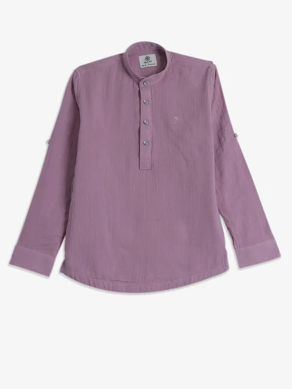 BLAZO pink kurta style shirt in cotton