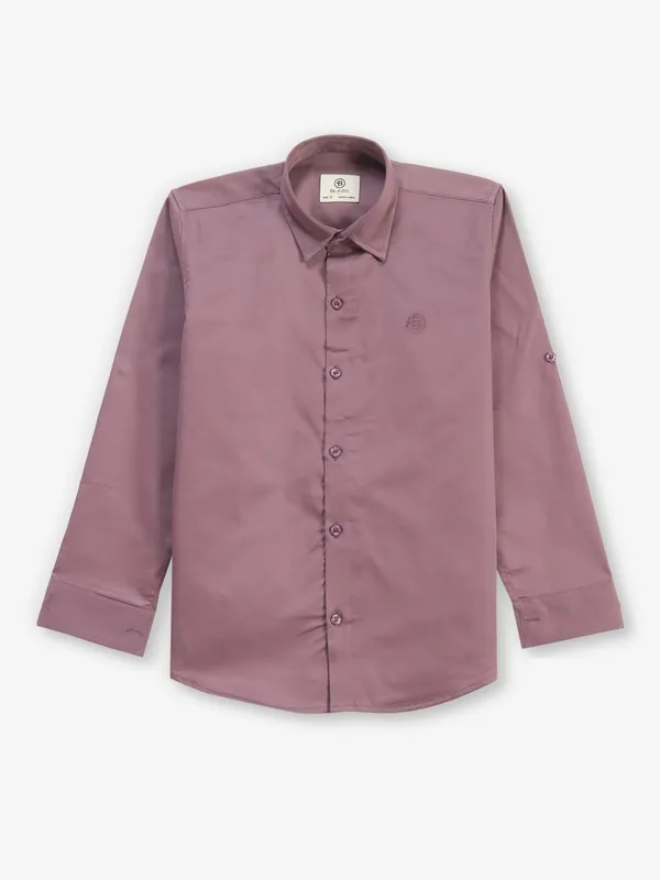 BLAZO plain cotton onion pink shirt