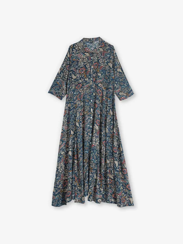 Blue breeze cotton silk casual kurti