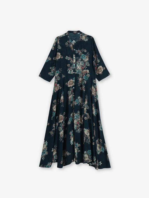 Blue charm printed casual kurti