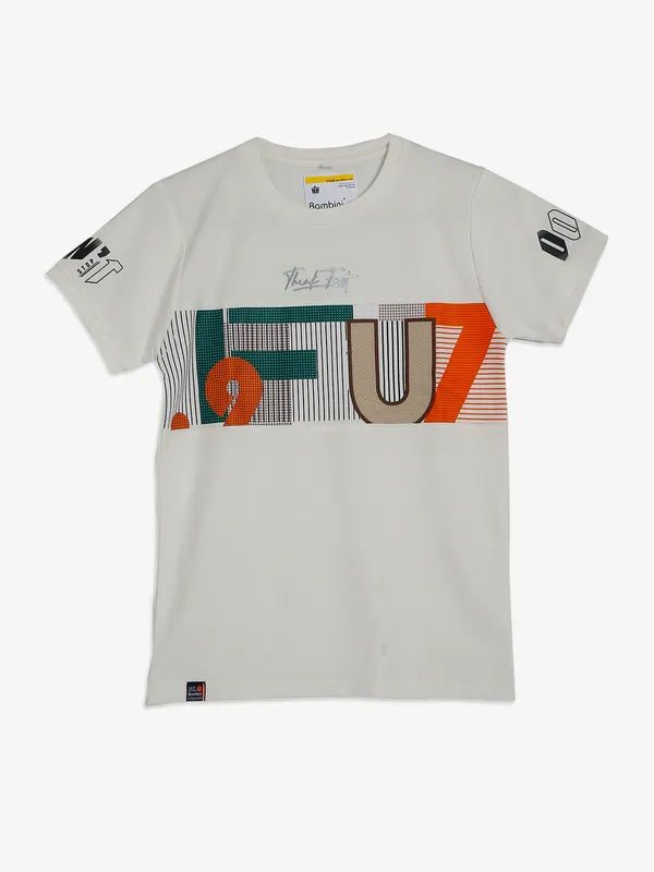 Bmbini white cotton t-shirt
