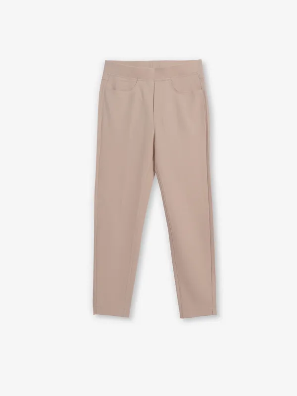 BOOM beige slim fit jeggings