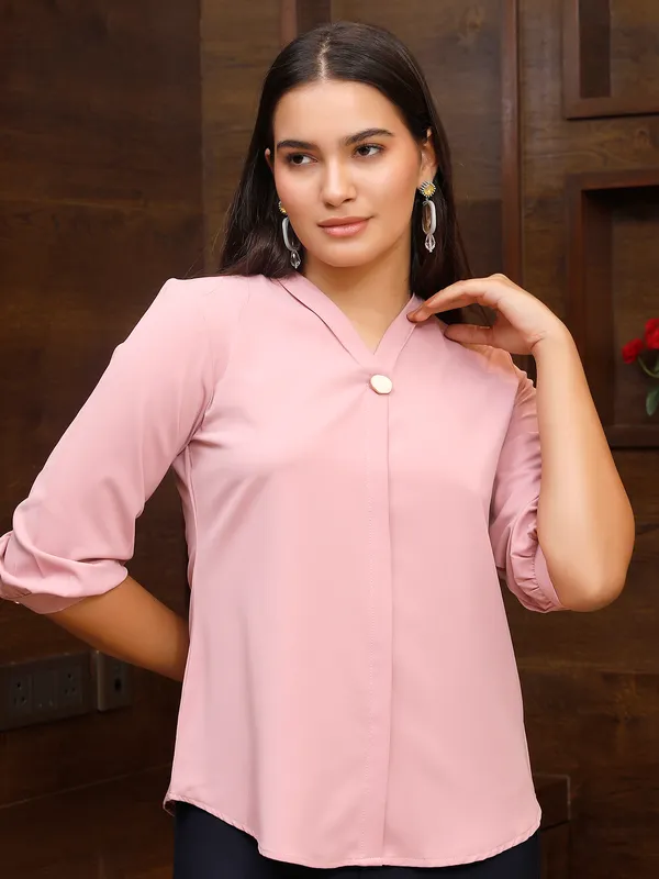 BOOM light pink plain top