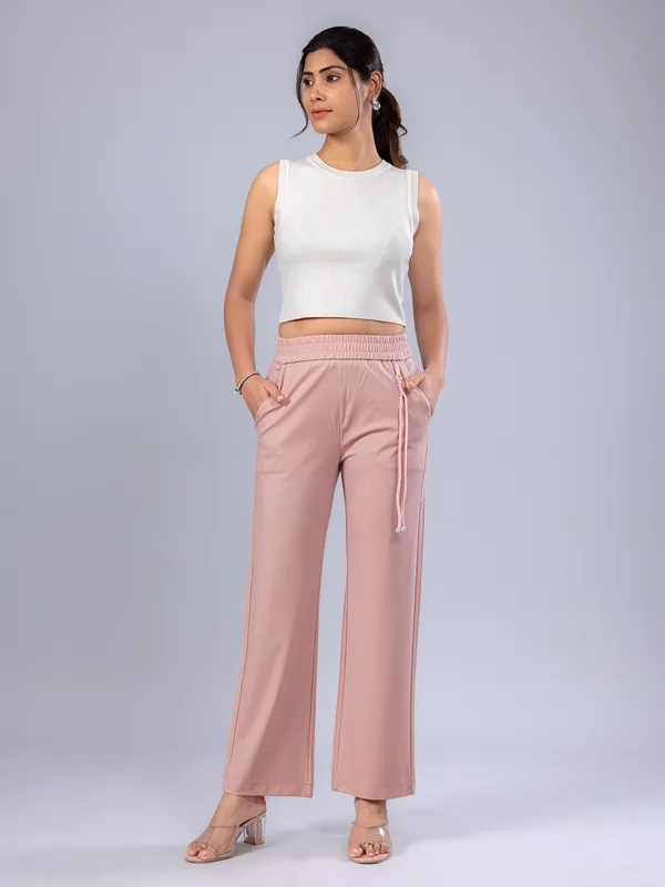 BOOM peach cotton pant for woman