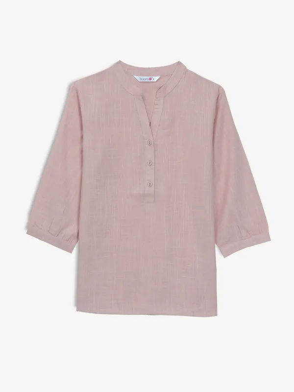 BOOM pink cotton top