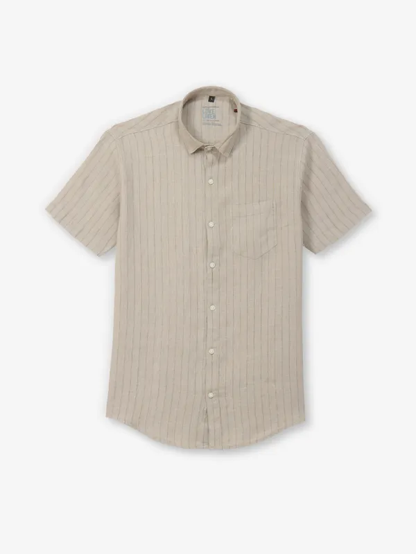 BUTTERFLY linen beige shirt