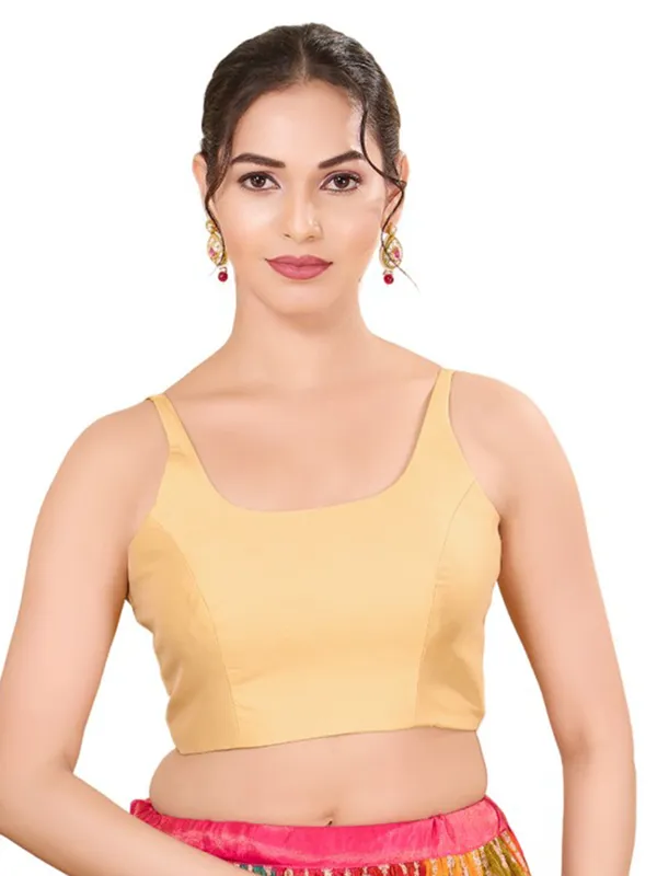 Charming beige silk blouse