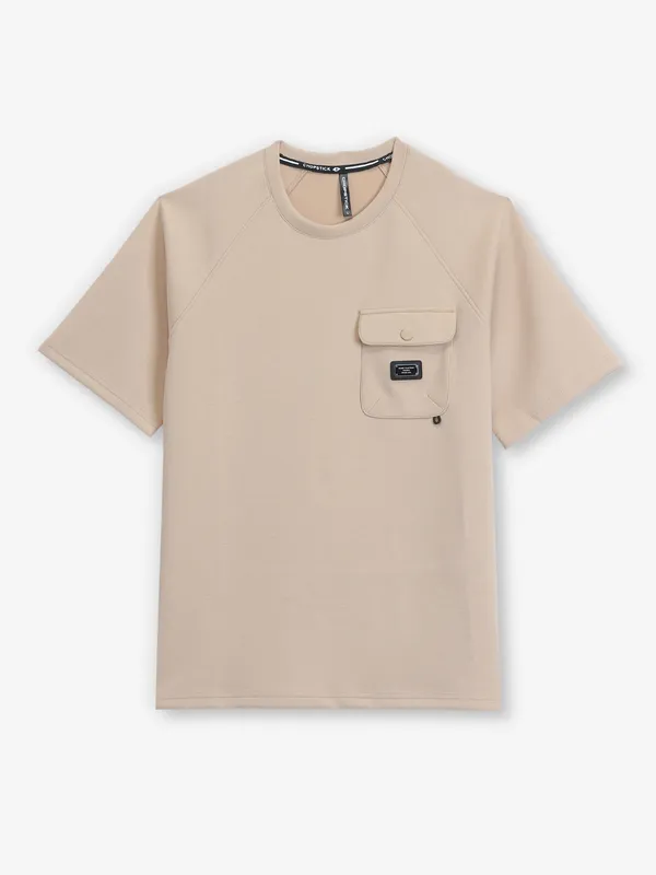 CHOPSTICK cream t-shirt with pocket