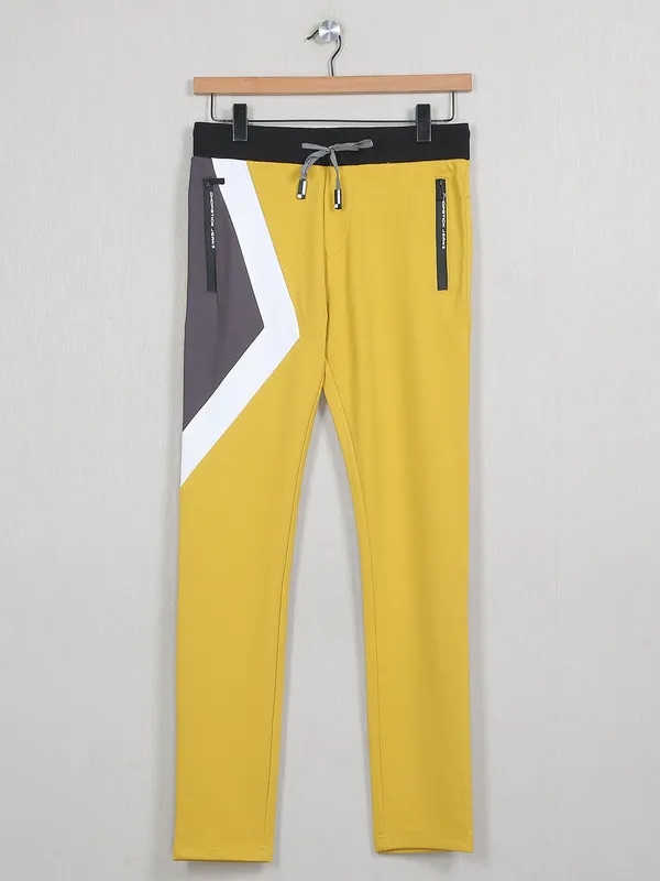 Chopstick dusty yellow colorcotton track pant