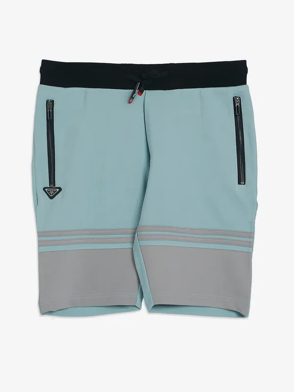 Chopstick mint green cotton shorts