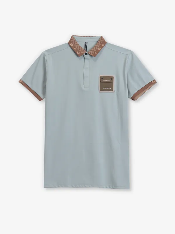 CHOPSTICK plain mint green cotton t-shirt