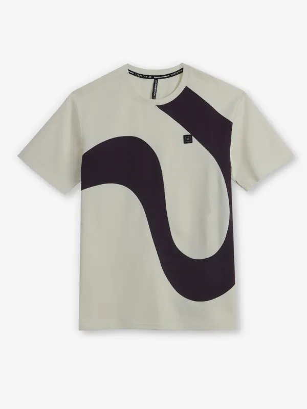 CHOPSTICK printed off-white cotton t-shirt