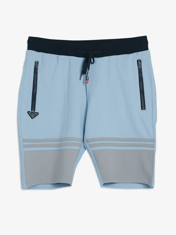 Chopstick sky blue cotton shorts