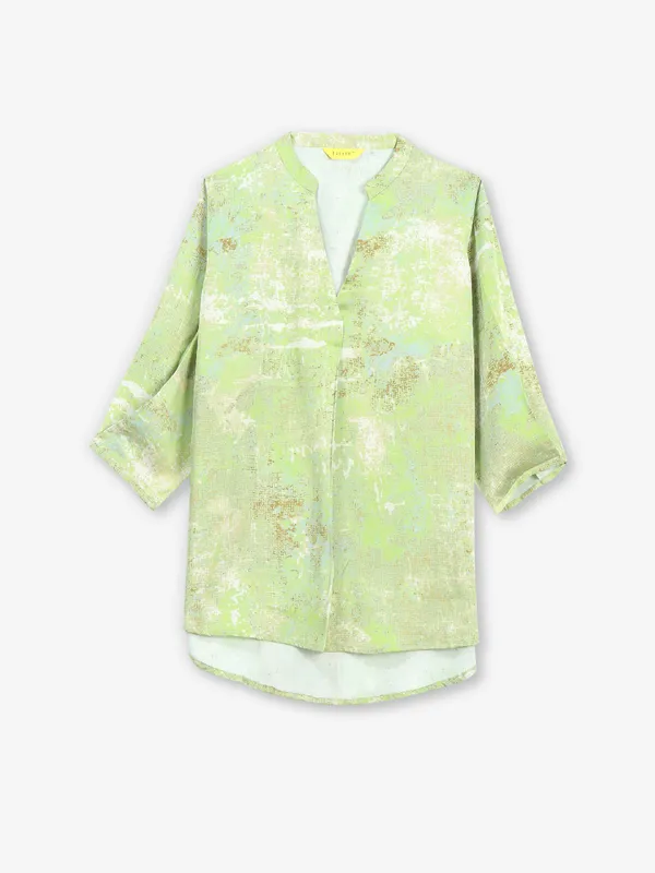 Classic green cotton top