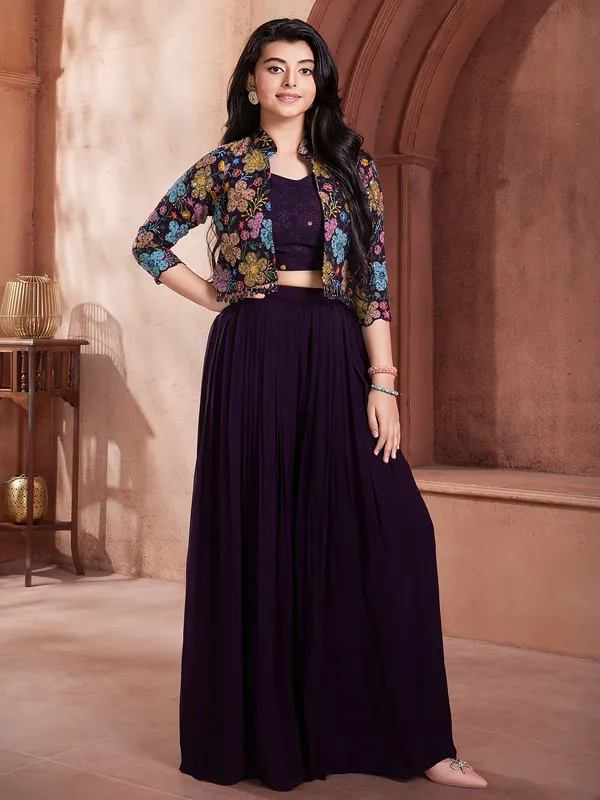 Classic wine goergette palazzo set