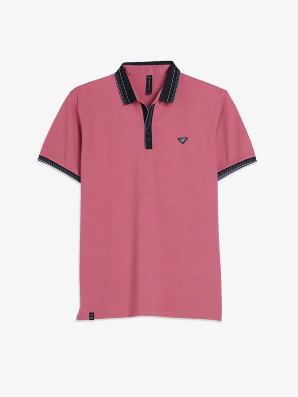 COOKYSS cotton pink plain t-shirt