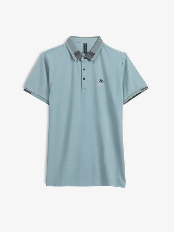 COOKYSS light blue plain polo t-shirt