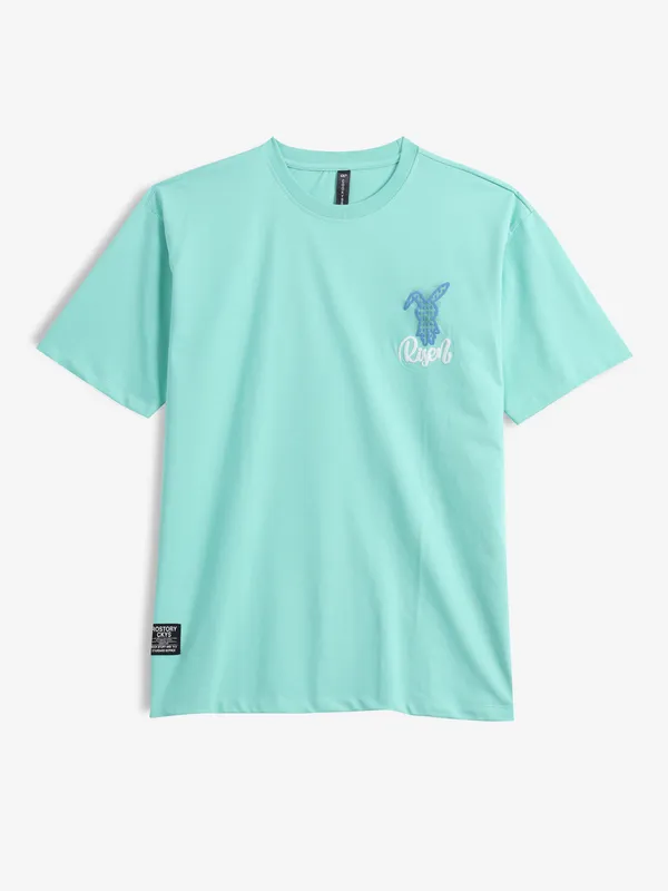 COOKYSS mint green round neck t-shirt