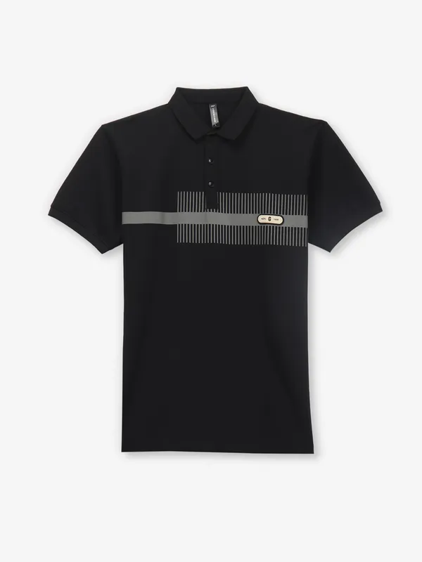 COOKYSS printed black t-shirt in cotton