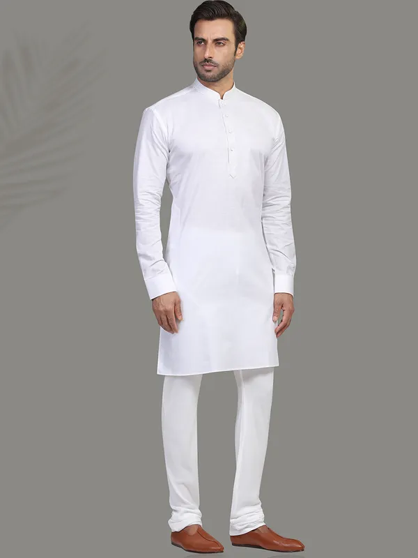 Cotton white full sleeve  Men Kurta pajama