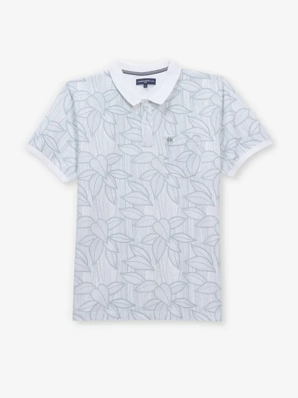 CRIMSONE CLUB off white printed cotton t-shirt