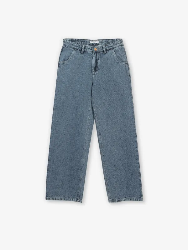 CRIMSOUNE CLUB blue washed denim jeans for casual wear