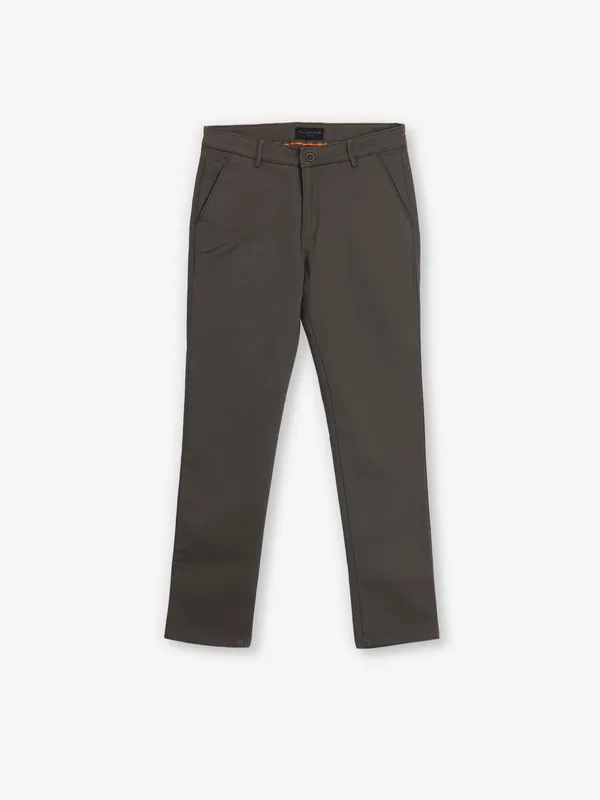 CRIMSOUNE CLUB brown cotton trouser