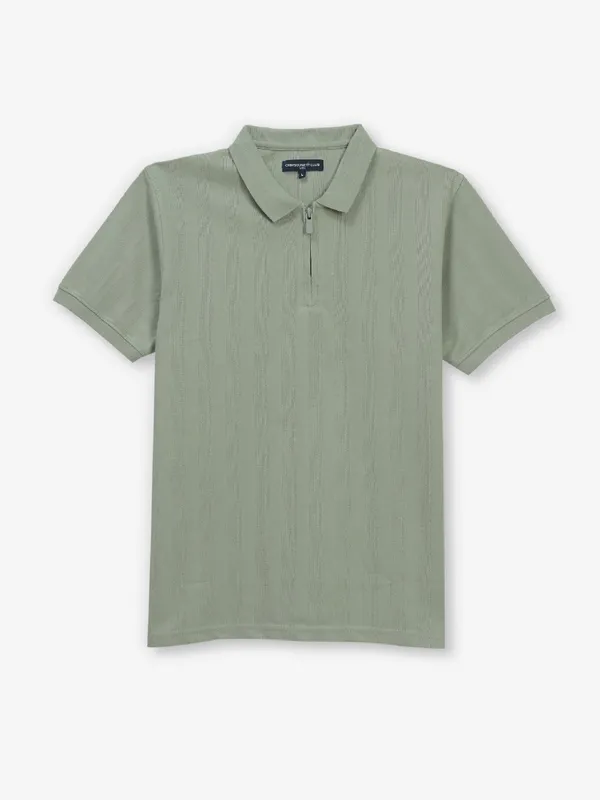 CRIMSOUNE CLUB dusty pista green t-shirt