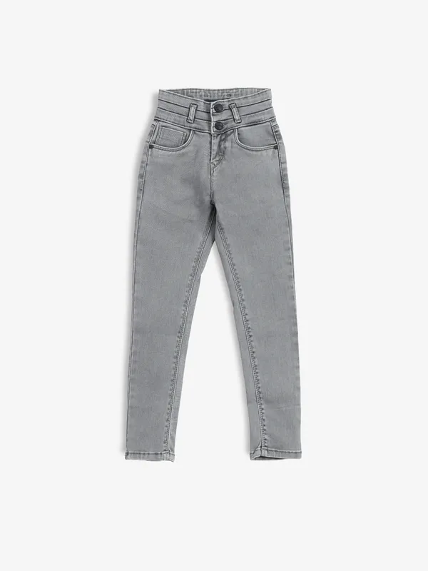 CRIMSOUNE CLUB grey skinny highwaist jeans