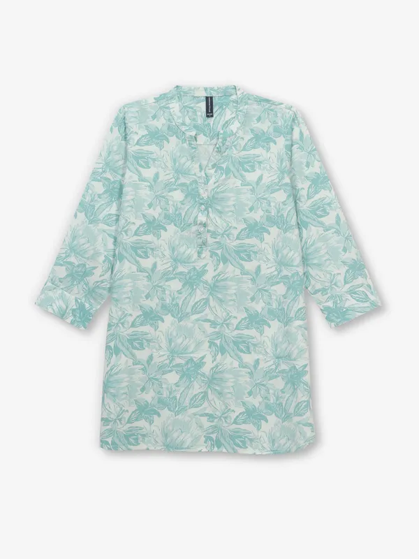 CRIMSOUNE CLUB mint green tunic top