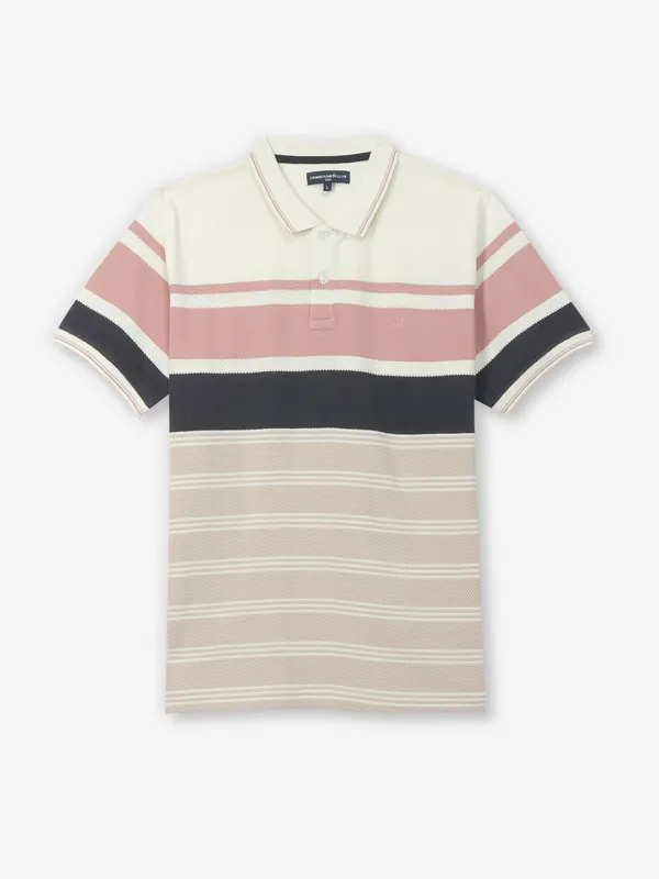CRIMSOUNE CLUB multicolor stripe t shirt