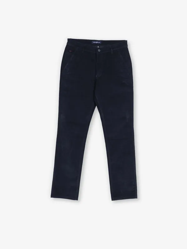 CRIMSOUNE CLUB navy cotton trouser for men