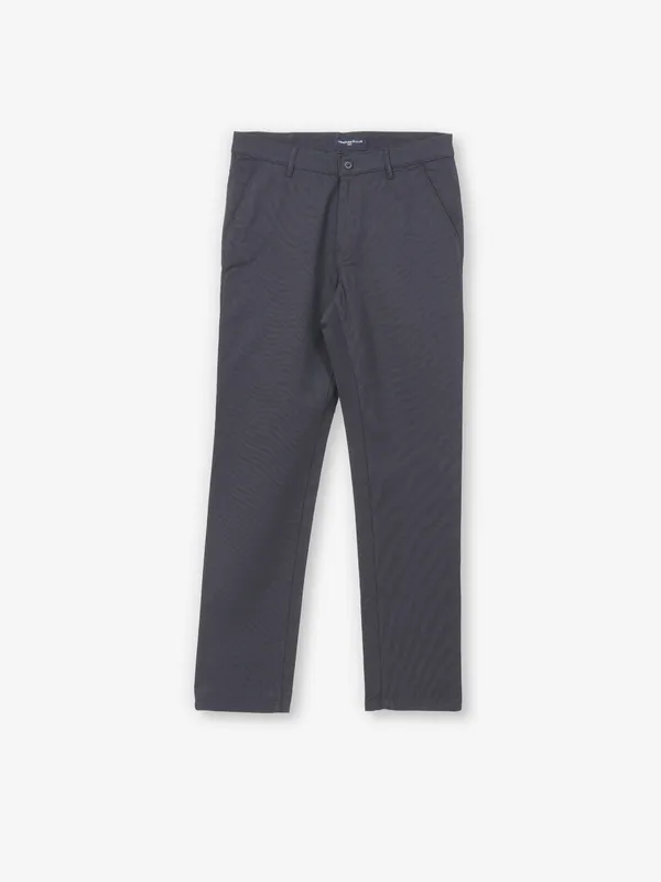 CRIMSOUNE CLUB navy urban fit cotton men trousers