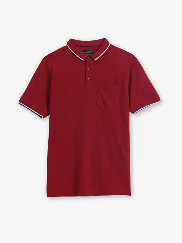 CRIMSOUNE CLUB plain maroon t-shirt