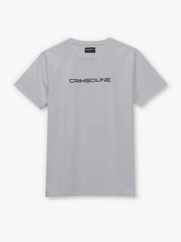 CRIMSOUNE CLUB plain white cotton t-shirt