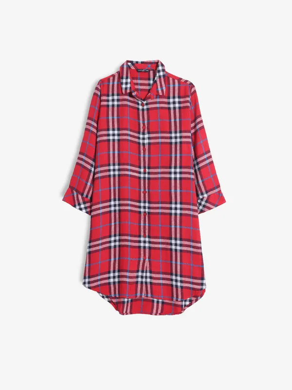 CRIMSOUNE CLUB red checks top