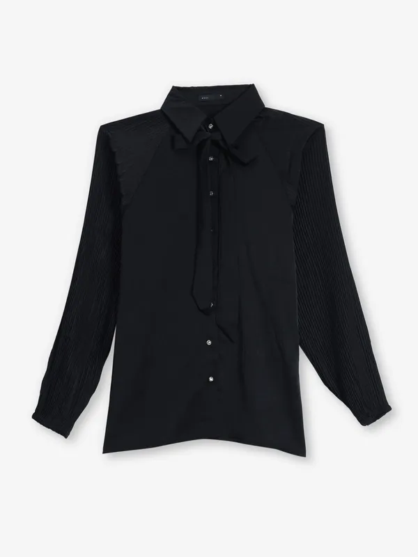 DEAL black cotton casual shirt