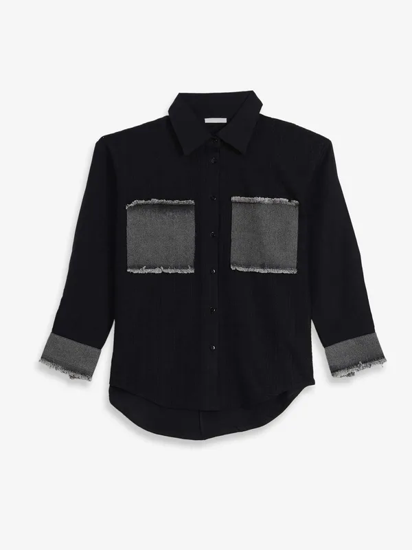 DEAL black cotton shirt for women