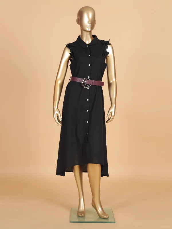 DEAL black cotton silk dress