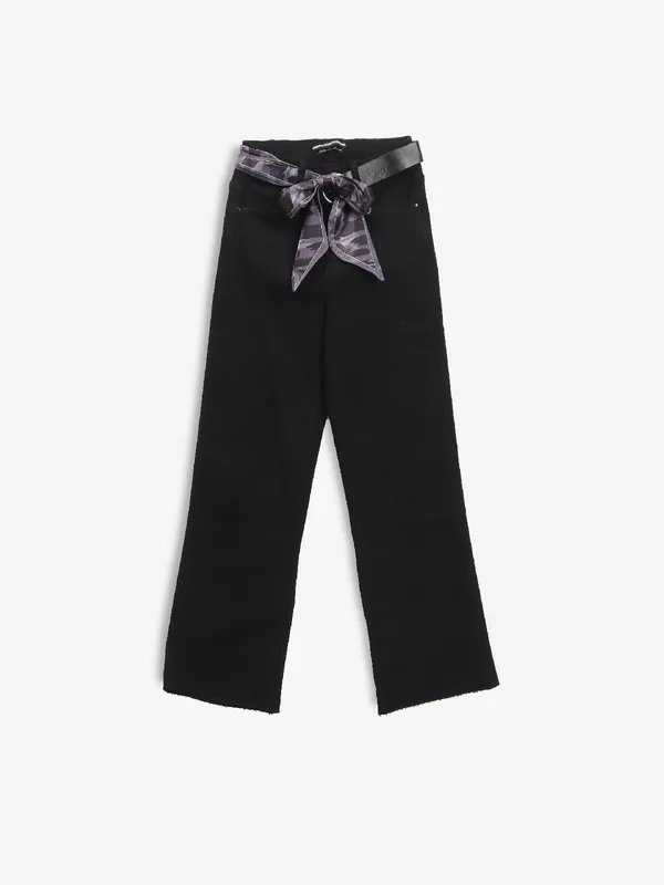 DEAL black denim straight jeans