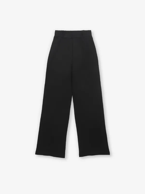 DEAL black straight fit lycra trouser