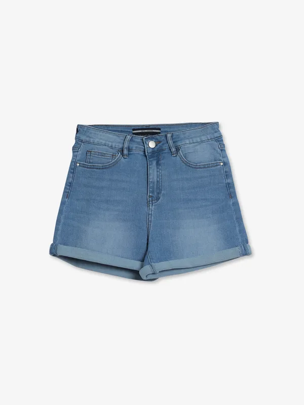 DEAL blue washed denim shorts