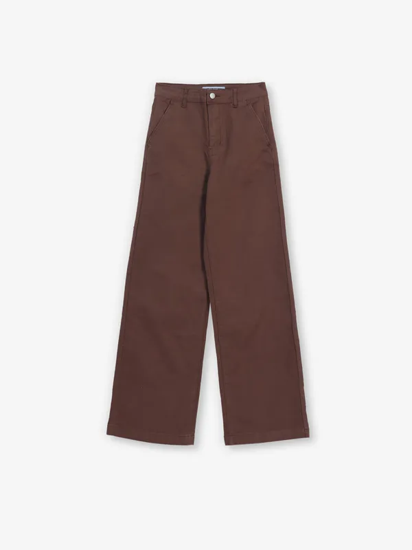 DEAL brown solid denim jeans