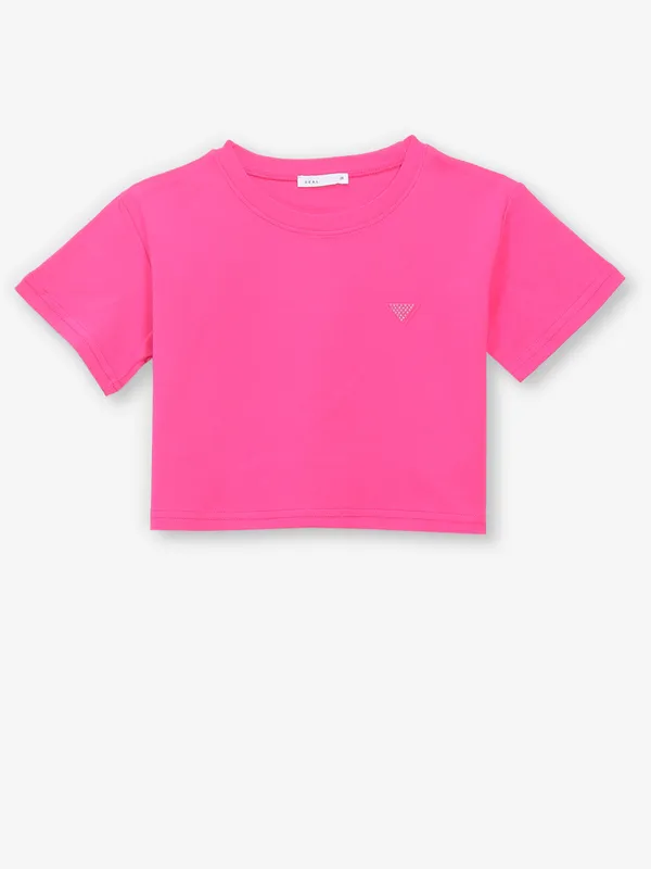 DEAL cotton pink top for girls