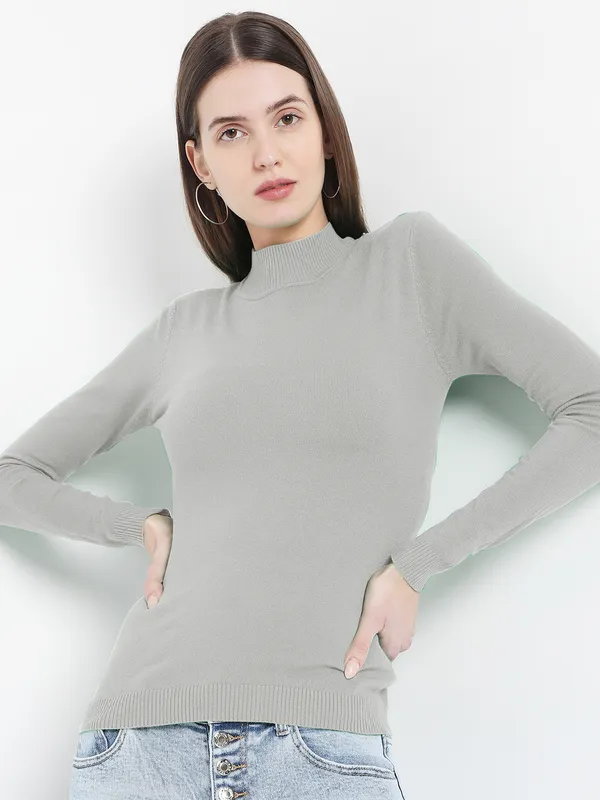 DEAL grey full sleeve t-shirt for women