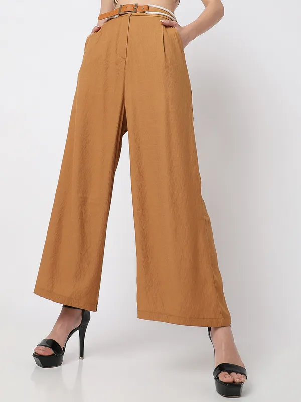 Deal khaki cotton straight pant