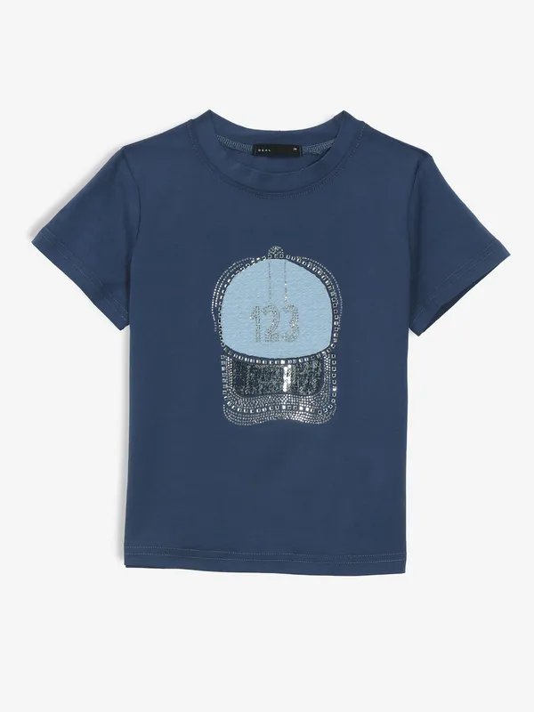 DEAL navy cotton t-shirt