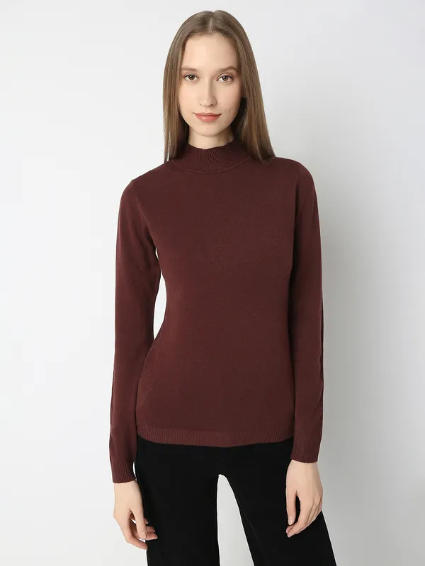 DEAL plain coffee knitted t-shirt