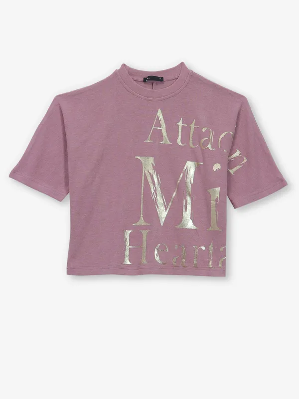 DEAL printed onion pink cotton t-shirt
