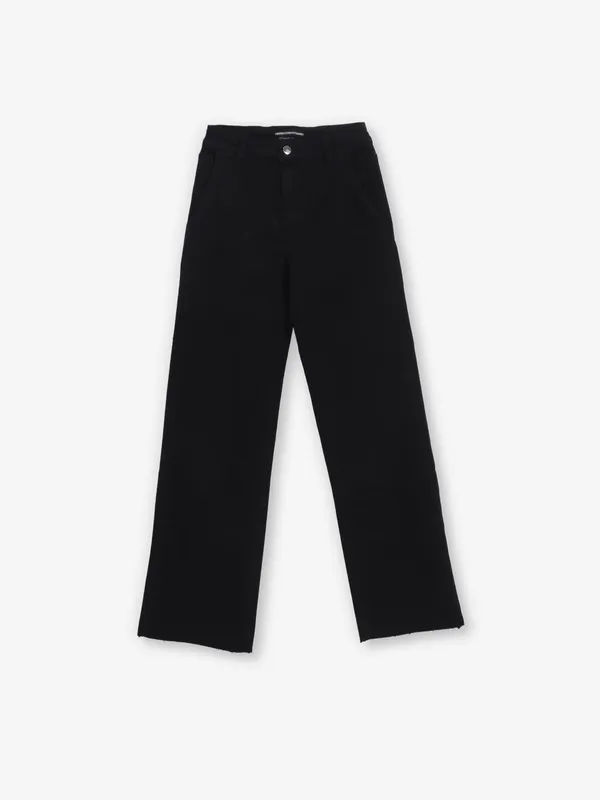 DEAL solid black casual denim jeans